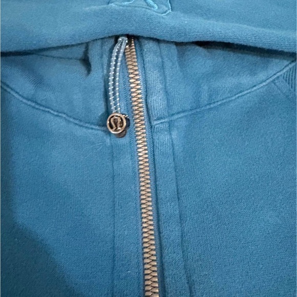 Lululemon Scuba Oversized 1/2 Zip Hoodie Size M/L in Blue Borealis - Picture 7 of 9